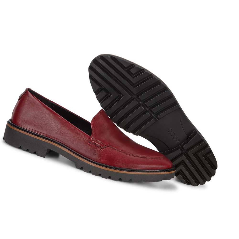 Ecco Incise Tailored Loafers Dame Burgunder | NO 155FDN
